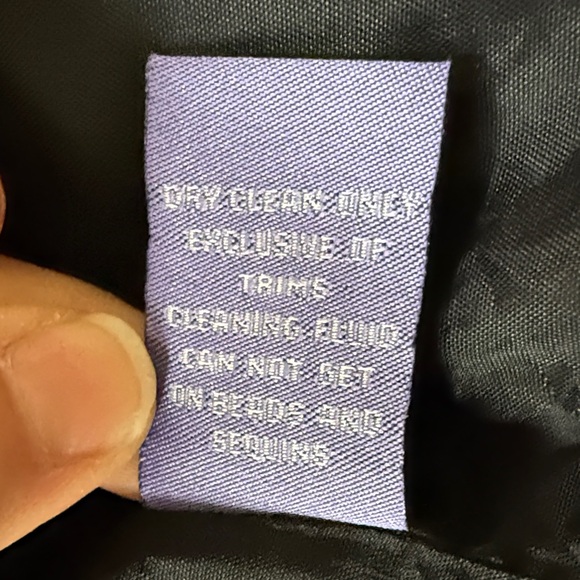 VIVIENNE VIVIENNE TAM Black Funky Wool Blazer Metallic Sequins Nehru Collar Sz 8 - Picture 8 of 8